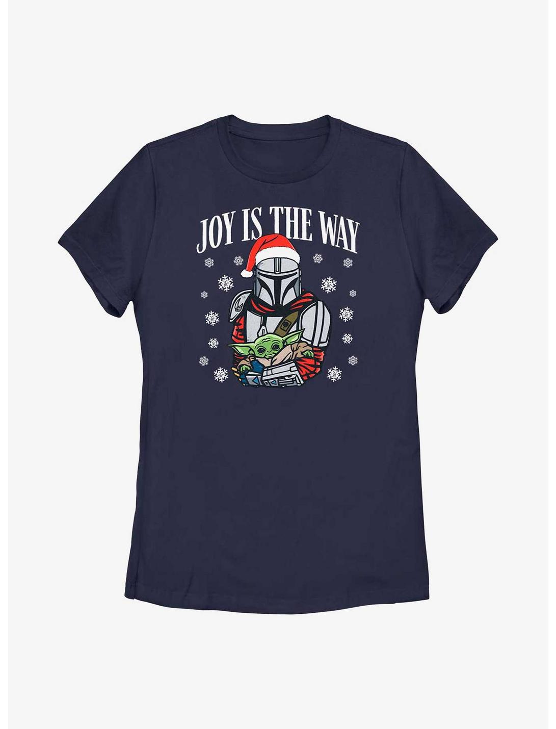 Star Wars The Mandalorian Joy Is The Way Womens T-Shirt, NAVY, hi-res