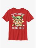 Star Wars The Mandalorian Grogu To Be Cute Youth T-Shirt, RED, hi-res