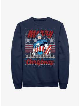 Marvel Captain America Christmas Sweatshirt, , hi-res