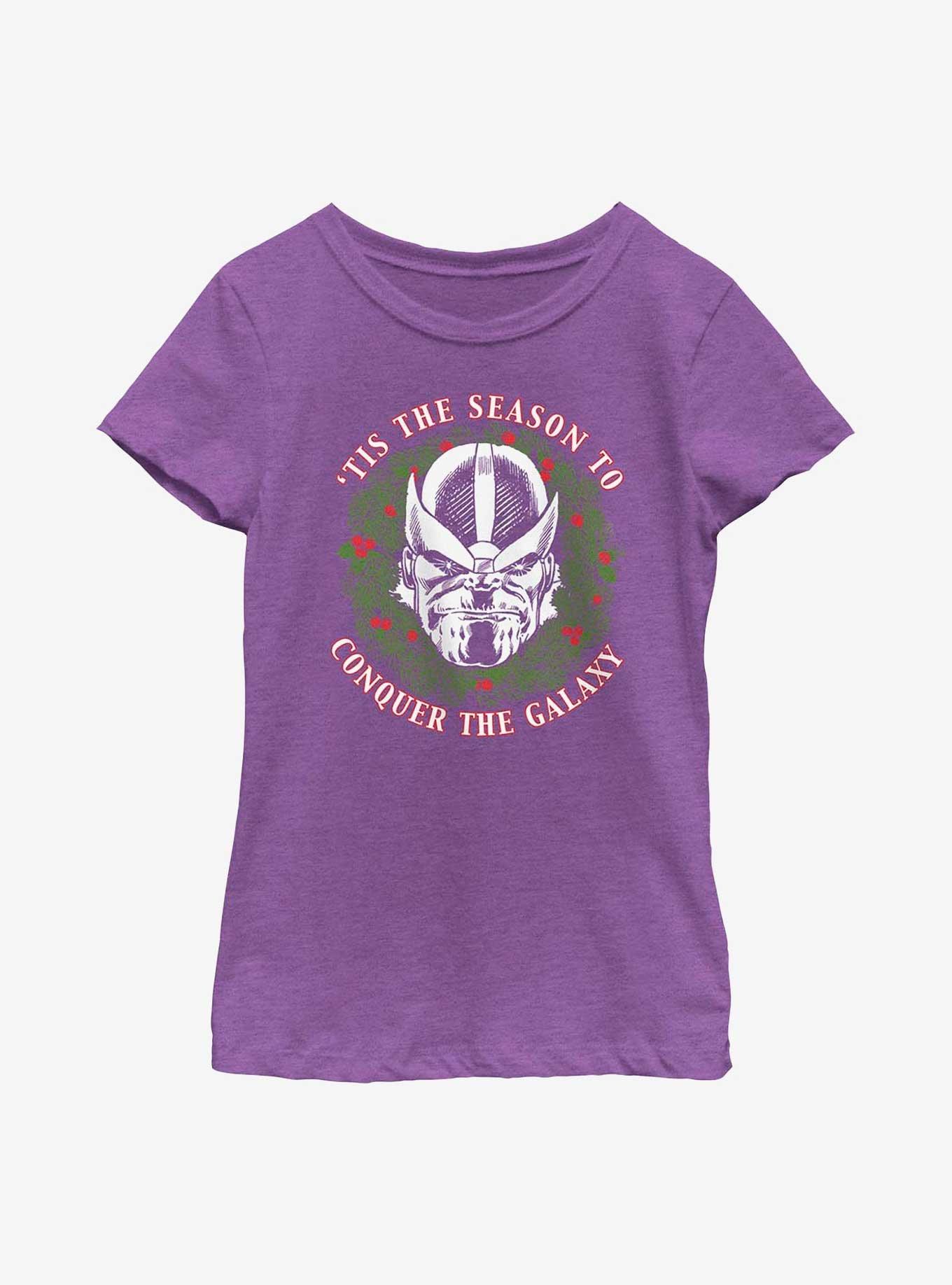 Marvel Thanos Tis The Season Girls Youth Girls T-Shirt, PURPLE BERRY, hi-res