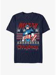 Marvel Captain America Christmas T-Shirt, NAVY, hi-res