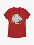Star Wars Christmas Death Star Womens T-Shirt, RED, hi-res