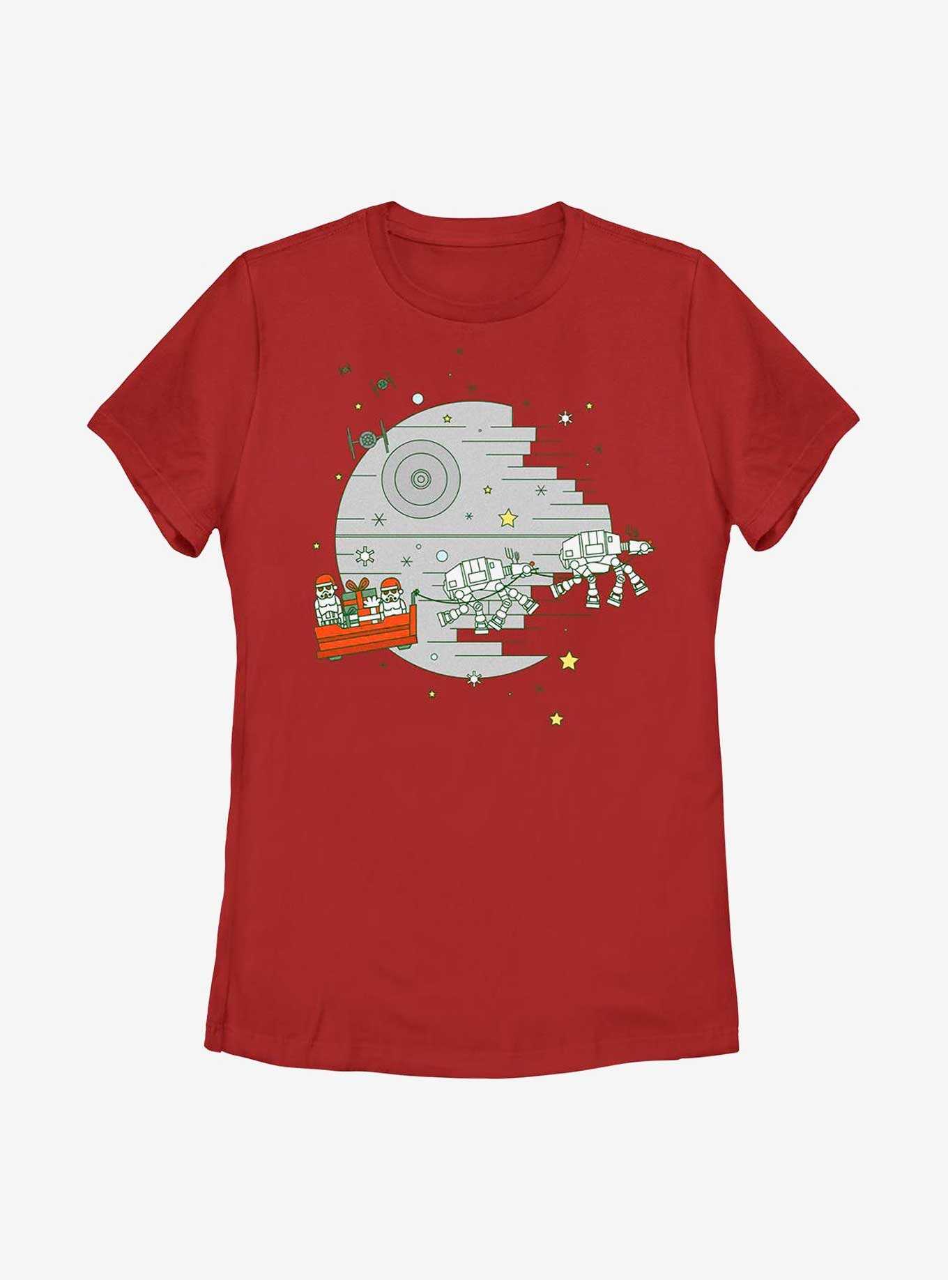 Star Wars Christmas Death Star Womens T-Shirt, , hi-res