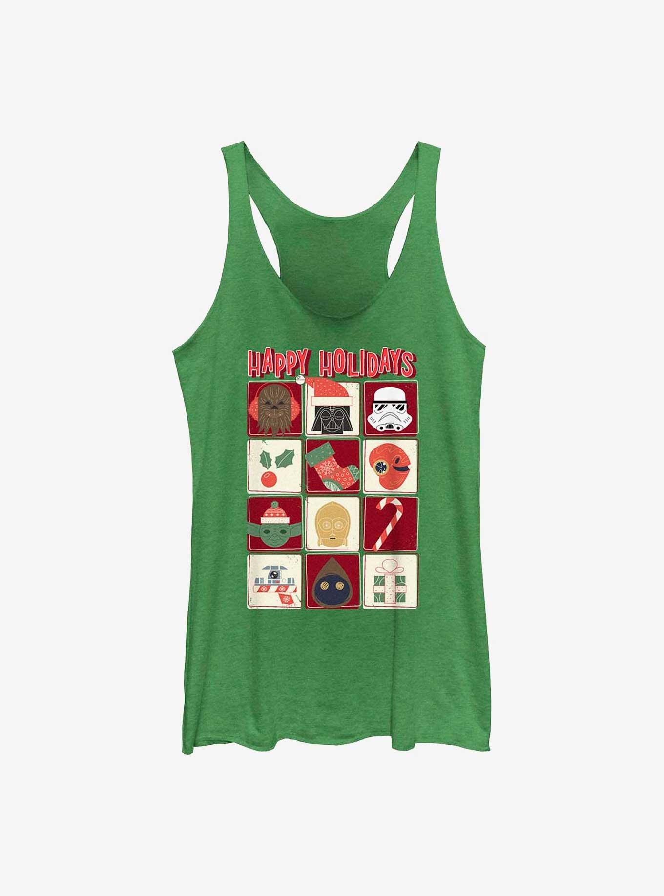 Star Wars Holiday Icons Womens Tank Top, ENVY, hi-res