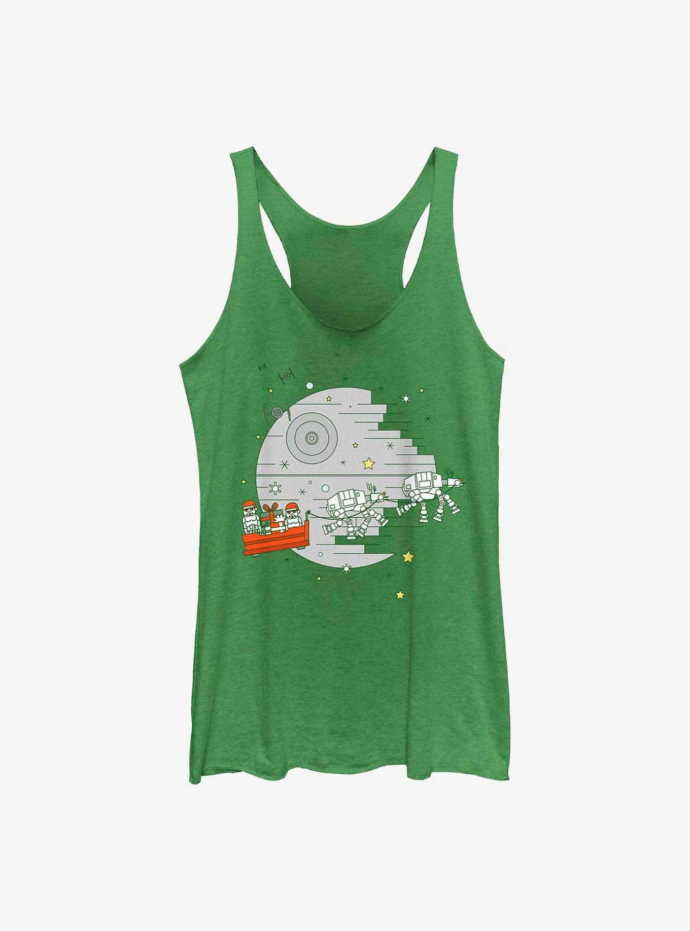 Star Wars Christmas Death Star Womens Tank Top, ENVY, hi-res