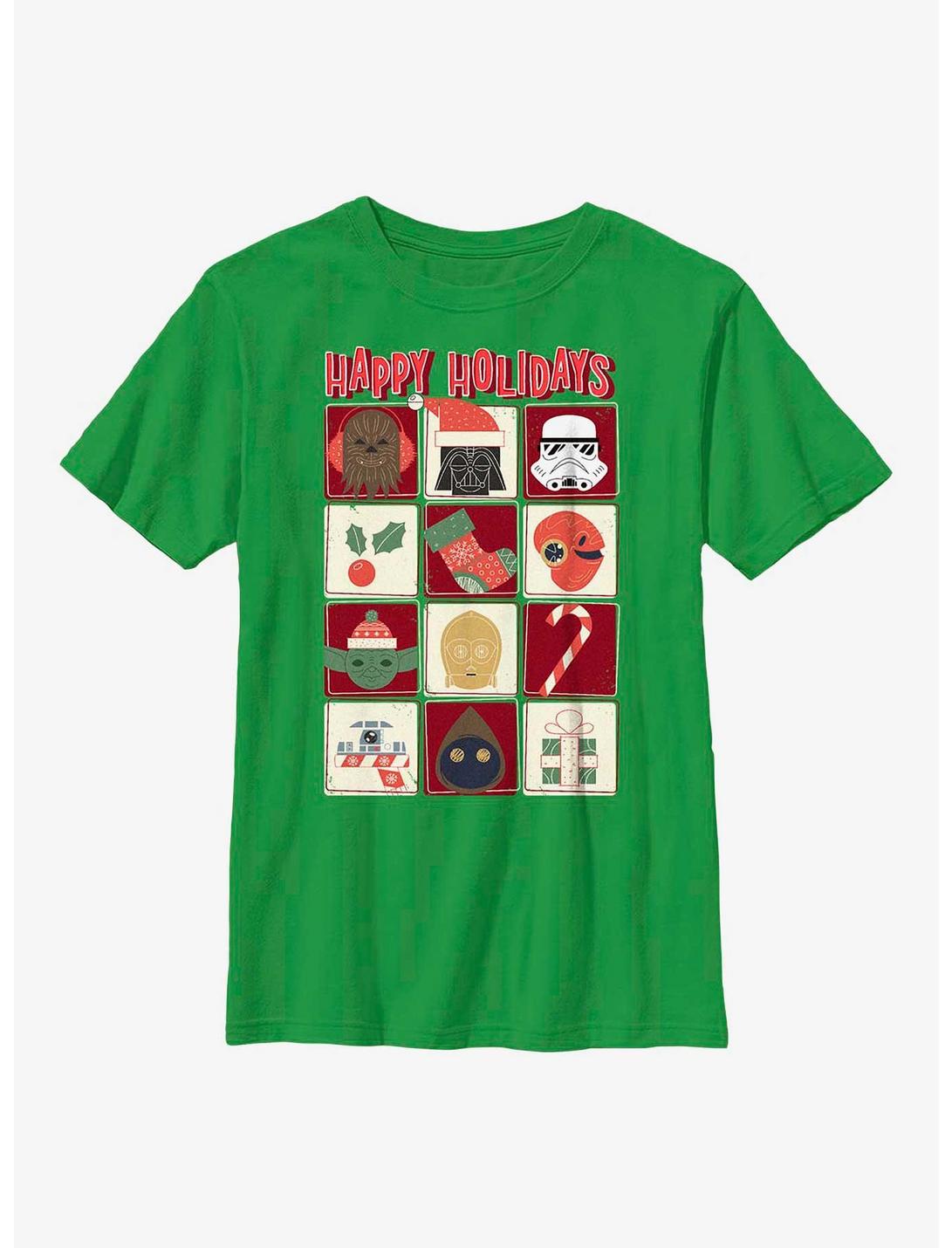 Star Wars Holiday Icons Youth T-Shirt, KELLY, hi-res