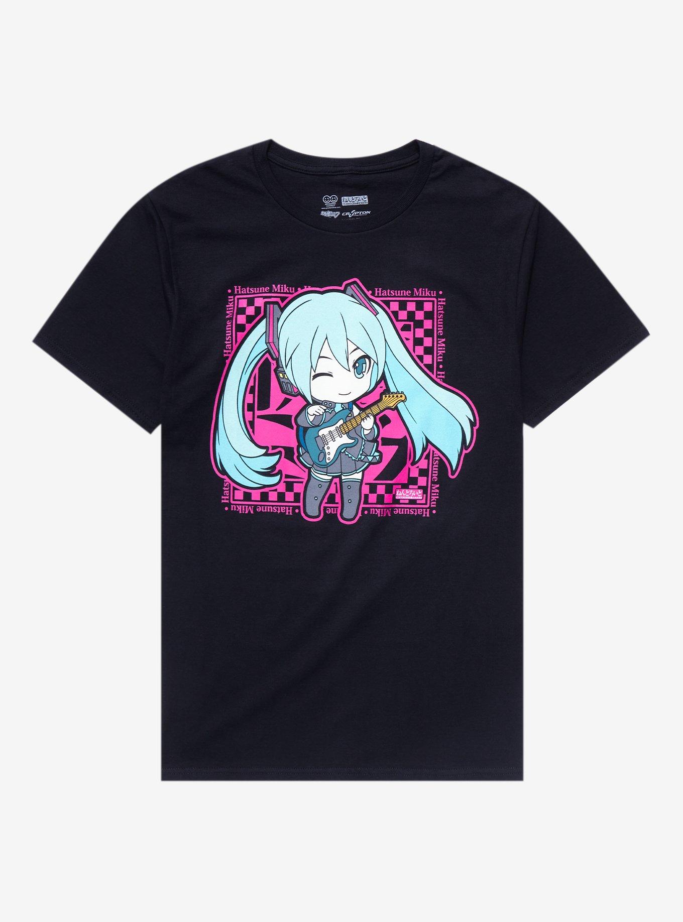 Hatsune Miku Guitar Wink Boyfriend Fit Girls T-Shirt, MULTI, hi-res