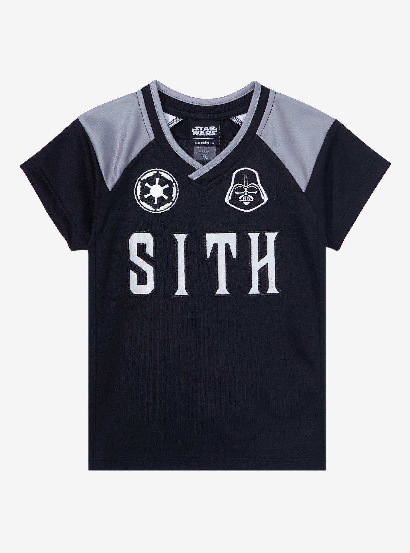 Black Red Logo Darth Vader Star Wars Baseball Jersey –