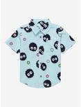Our Universe Studio Ghibli Spirited Away Soot Sprite Allover Print Toddler Woven Button-Up - BoxLunch Exclusive, LIGHT GREEN, hi-res