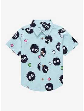 Our Universe Studio Ghibli Spirited Away Soot Sprite Allover Print Toddler Woven Button-Up - BoxLunch Exclusive, , hi-res