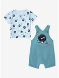 Studio Ghibli Spirited Away Soot Sprite Infant Overall Set - BoxLunch Exclusive, LIGHT GREEN, hi-res