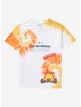 Studio Ghibli Howl's Moving Castle Calcifer Tie-Dye Youth T-Shirt - BoxLunch Exclusive, BEIGE, hi-res