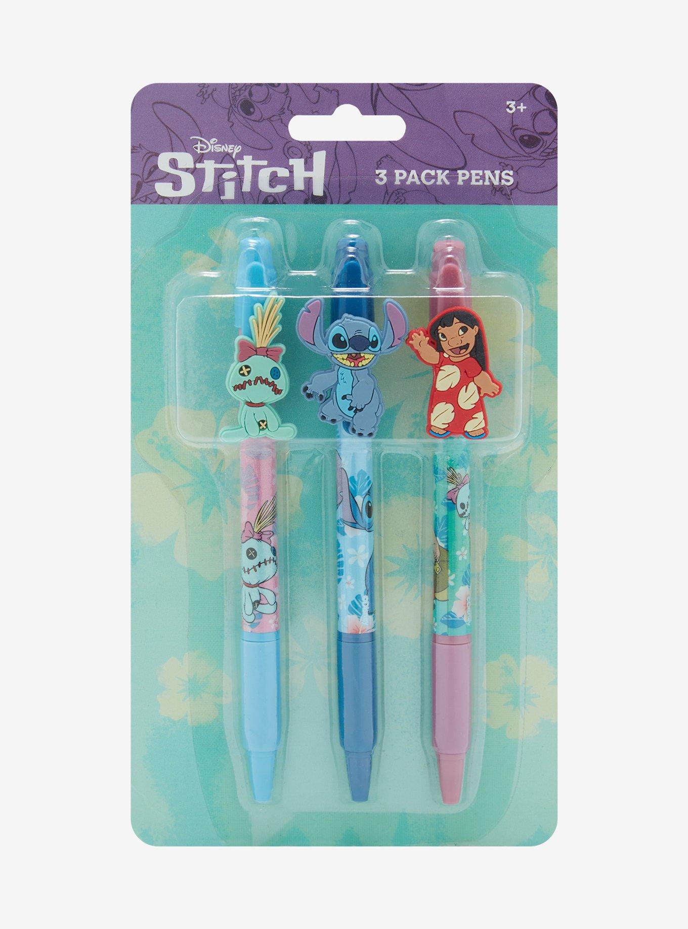 Disney Stitch Gel Pens for Kids Colored Pens with Storage Case 24 Pack, Size: One size, Blue