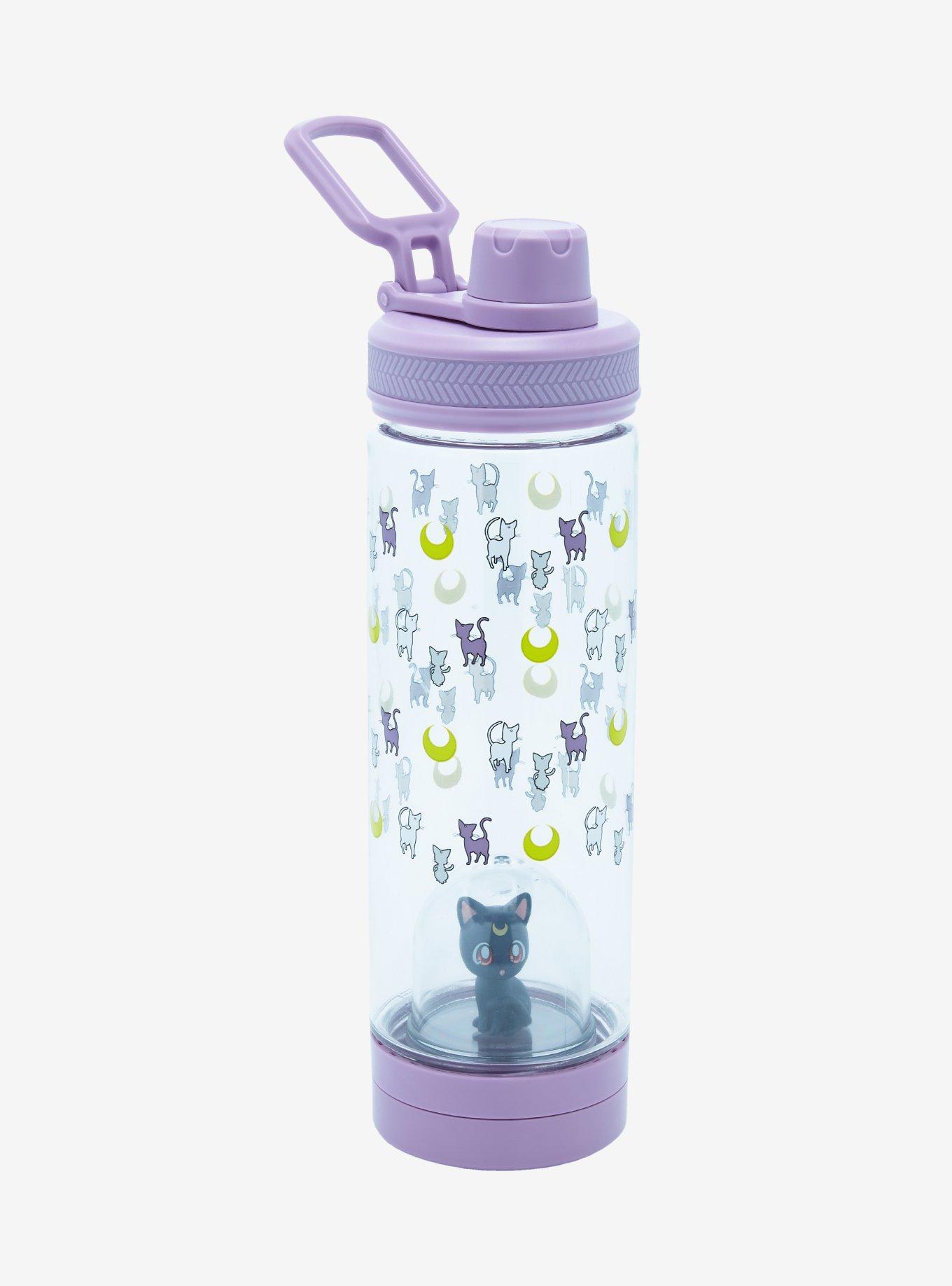 Sailor Moon Luna Figure Water Bottle, , hi-res