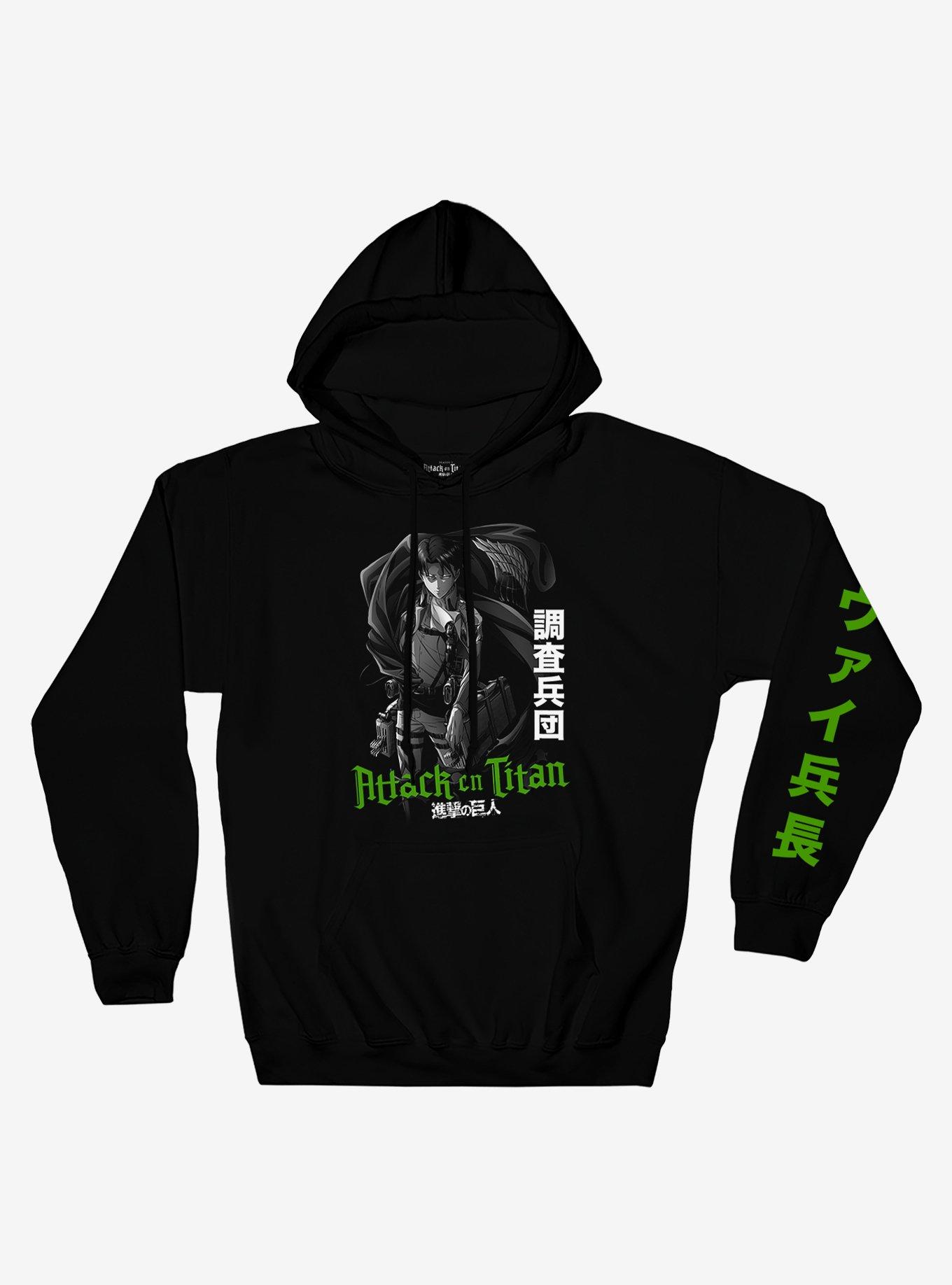 Attack On Titan Levi Tonal Hoodie Hot Topic