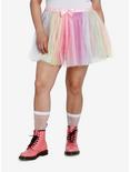 Sweet Society Rainbow Tulle Tutu Skirt Plus Size, , hi-res