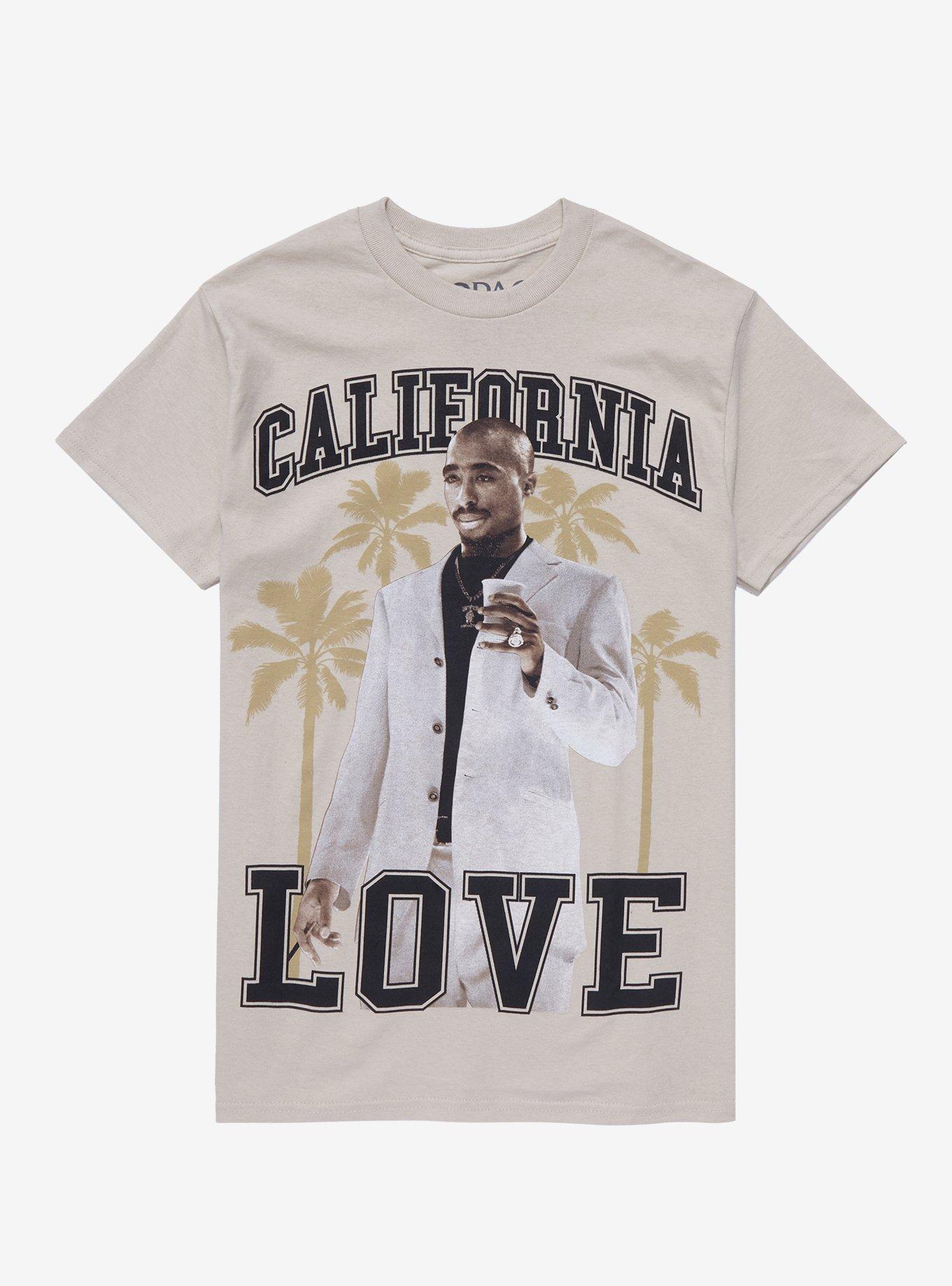 Tupac California Love Boyfriend Fit Girls T-Shirt, SAND, hi-res