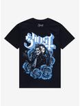 Ghost Blue Roses Boyfriend Fit Girls T-Shirt, BLACK, hi-res