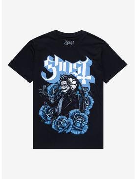 Ghost Blue Roses Boyfriend Fit Girls T-Shirt, , hi-res