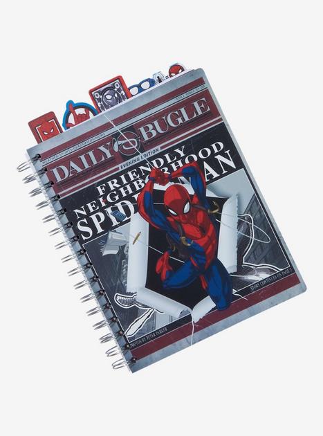 Hot Topic Marvel Spider-Man Daily Bugle Tab Journal