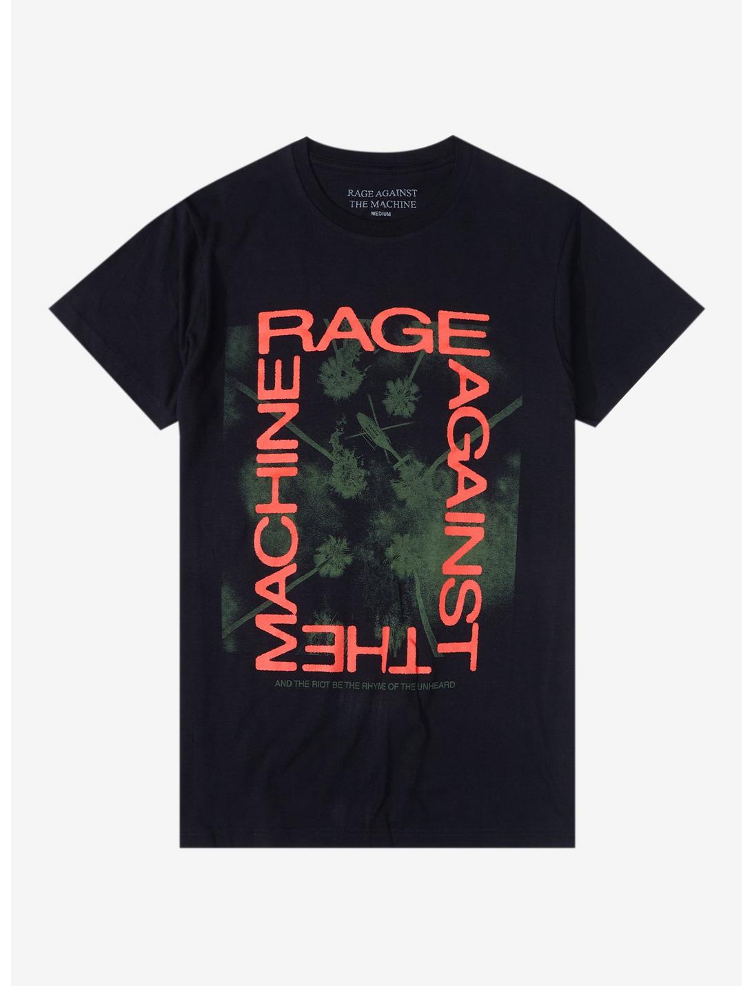 Rage Against The Machine Calm Like A Bomb Lyrics Boyfriend Fit Girls T-Shirt, BLACK, hi-res