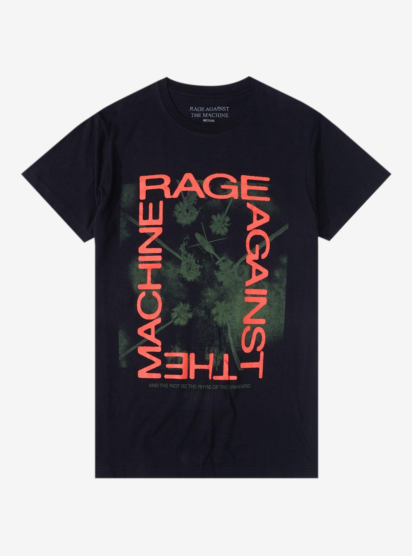 Rage Against The Machine Calm Like A Bomb Lyrics Boyfriend Fit Girls T-Shirt, BLACK, hi-res