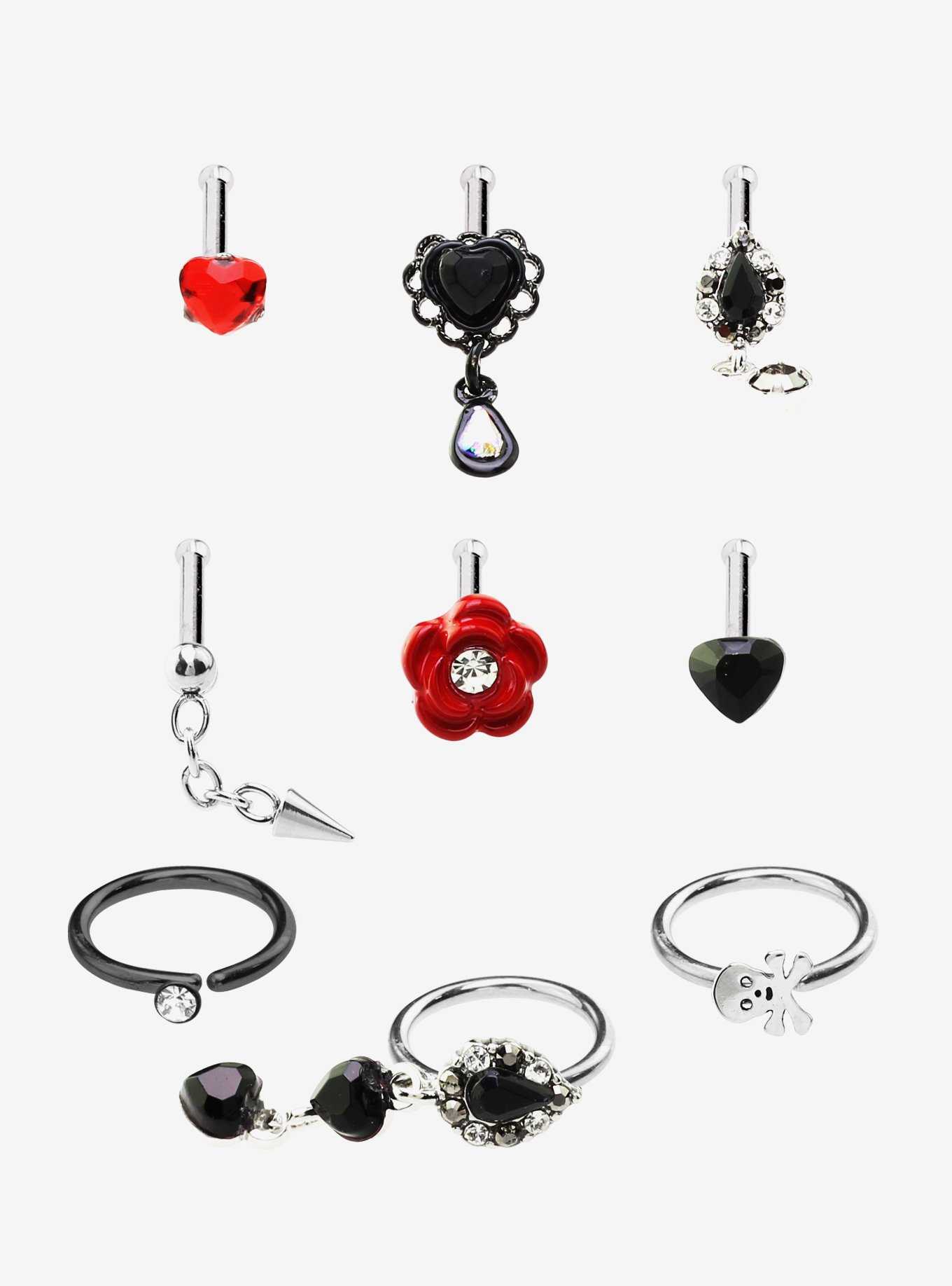 Hot topic lip on sale rings