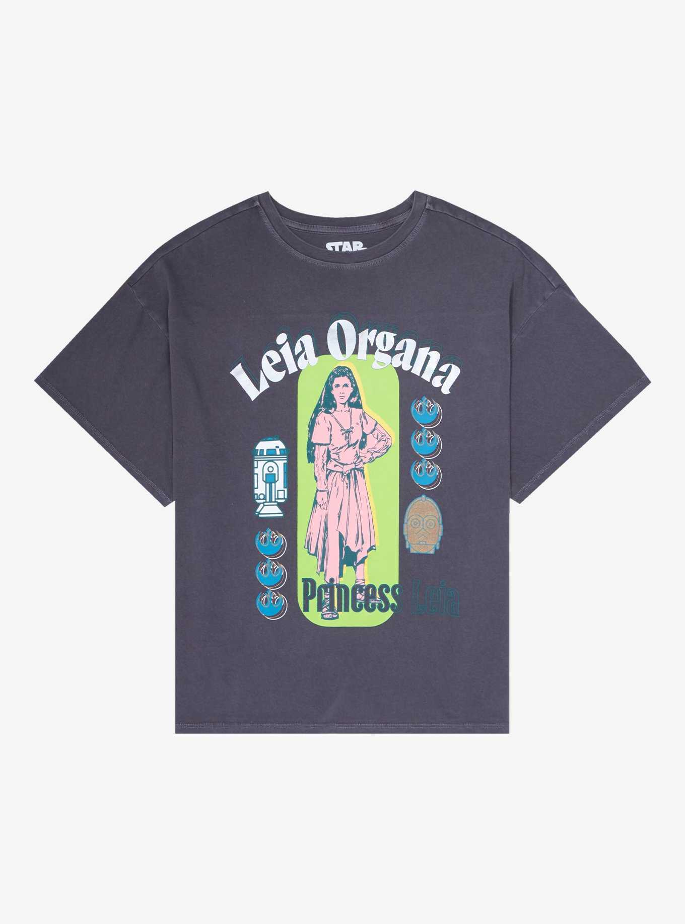Star Wars Princess Leia Tonal Women's T-Shirt - BoxLunch Exclusive, , hi-res