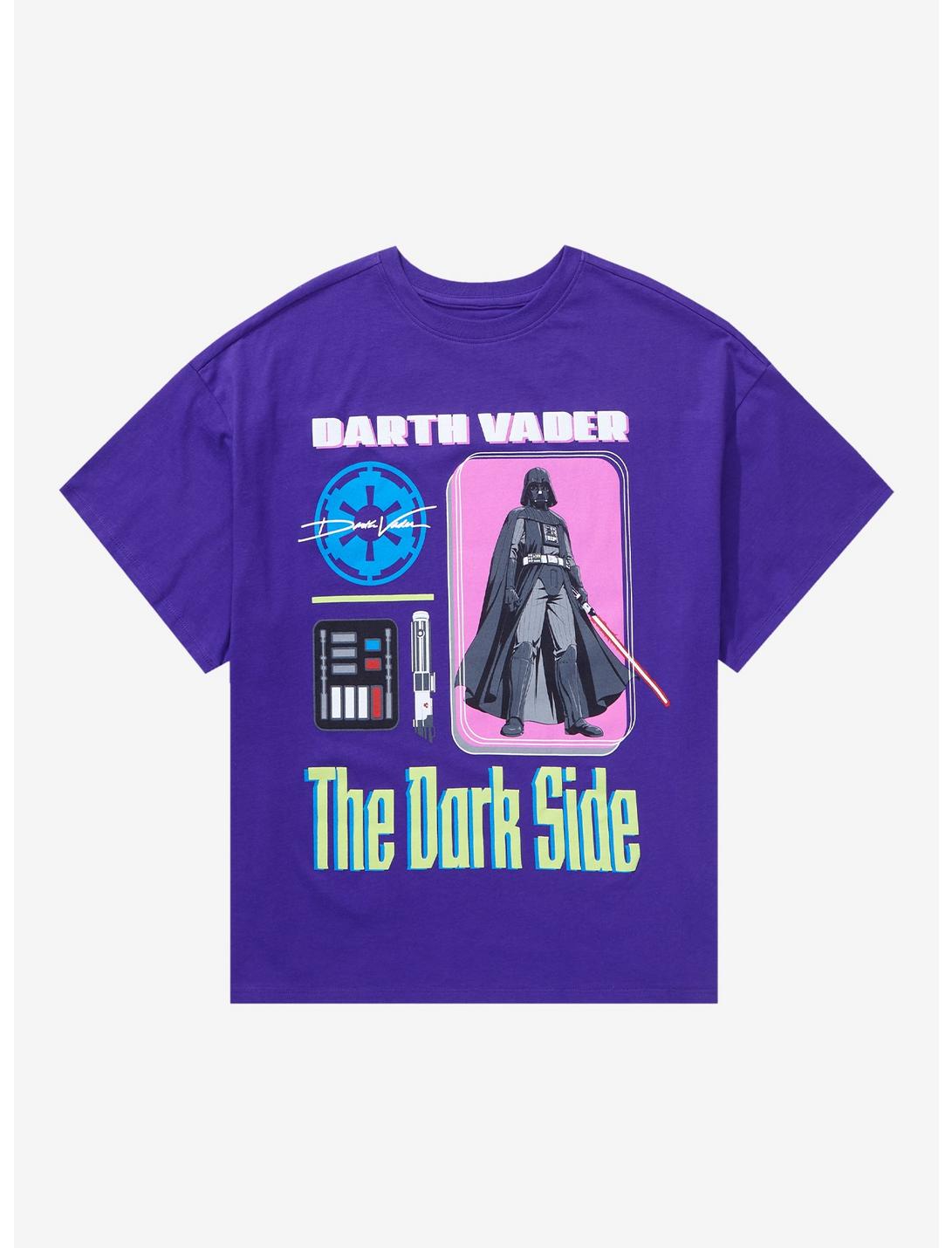 Star Wars Darth Vader Tonal Icons Women's T-Shirt - BoxLunch Exclusive, NAVY, hi-res