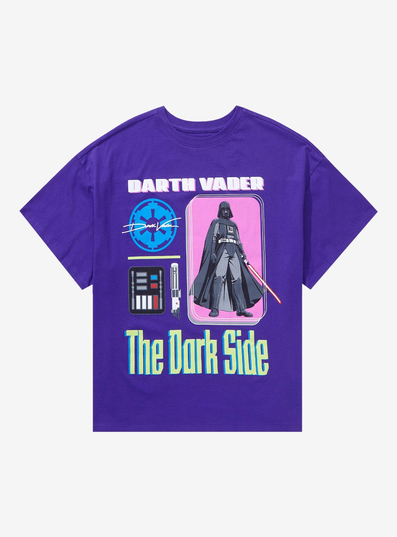 Star Wars Darth Vader Tonal Icons Women's T-Shirt - BoxLunch Exclusive, NAVY, hi-res