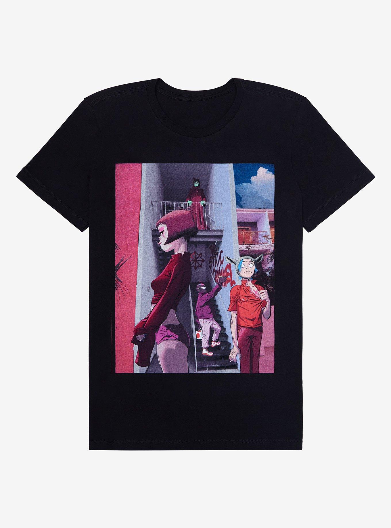 Gorillaz hot topic 2025 shirt