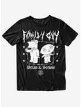 Family Guy Brian & Stewie Metal T-Shirt, BLACK, hi-res