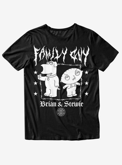 Family Guy Brian Stewie Metal T-Shirt Hot Topic