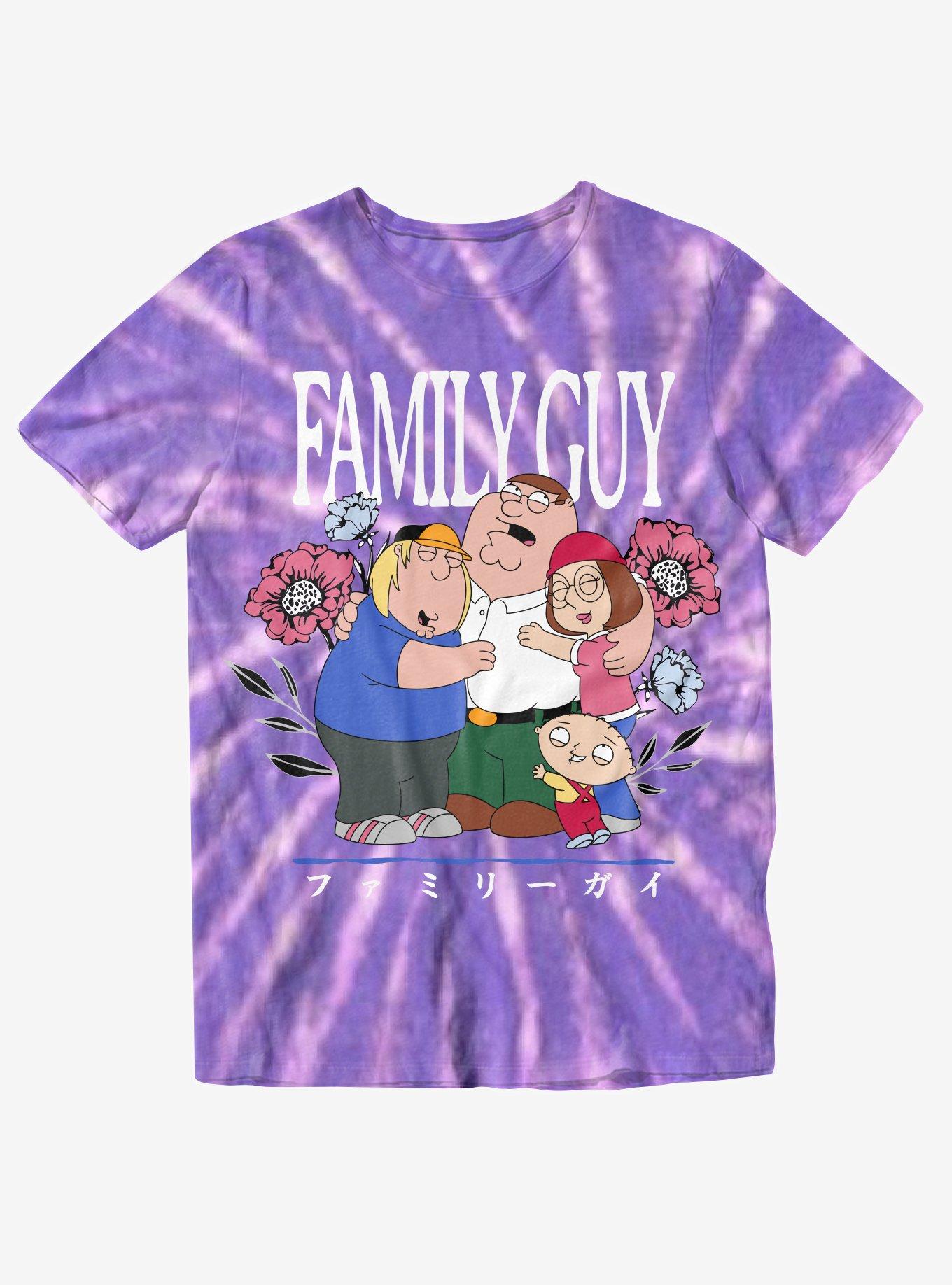 Family Guy Group Hug Tie-Dye T-Shirt | Hot Topic