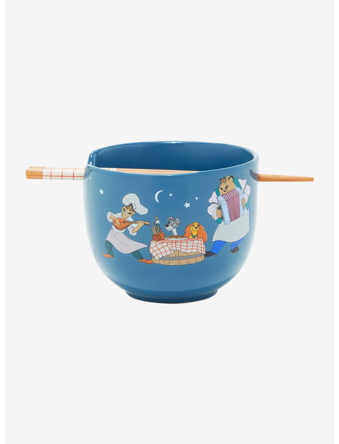 Disney Lady And The Tramp Ramen Bowl With Chopsticks, , hi-res