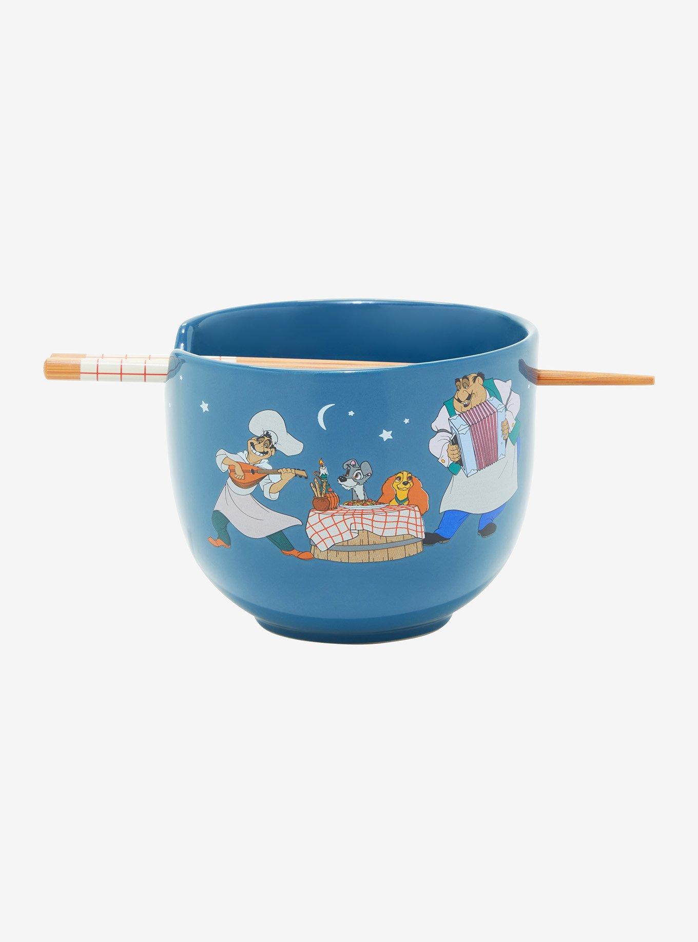 Disney Lady And The Tramp Ramen Bowl With Chopsticks, , hi-res
