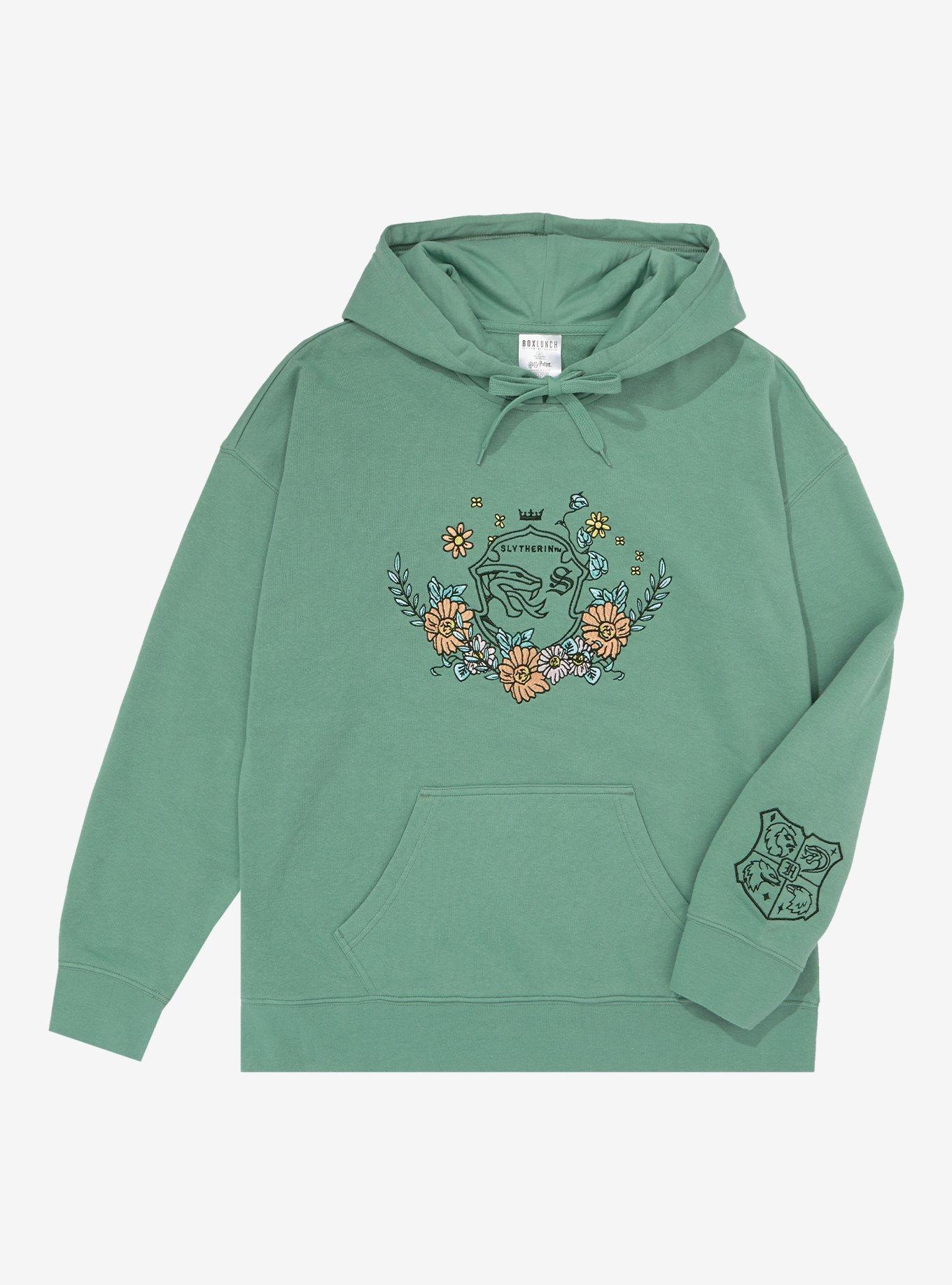 Bad paar Nebu Harry Potter Floral Slytherin Crest Women's Hoodie - BoxLunch Exclusive |  BoxLunch