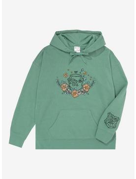 Harry Potter Floral Slytherin Crest Women's Hoodie - BoxLunch Exclusive, , hi-res