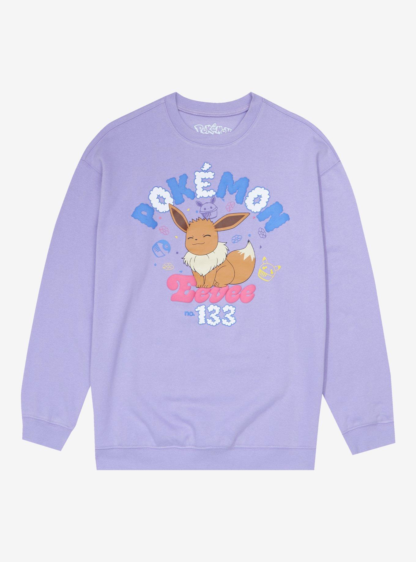 Hot Topic Pokemon Eevee Puff Print Girls Sweatshirt