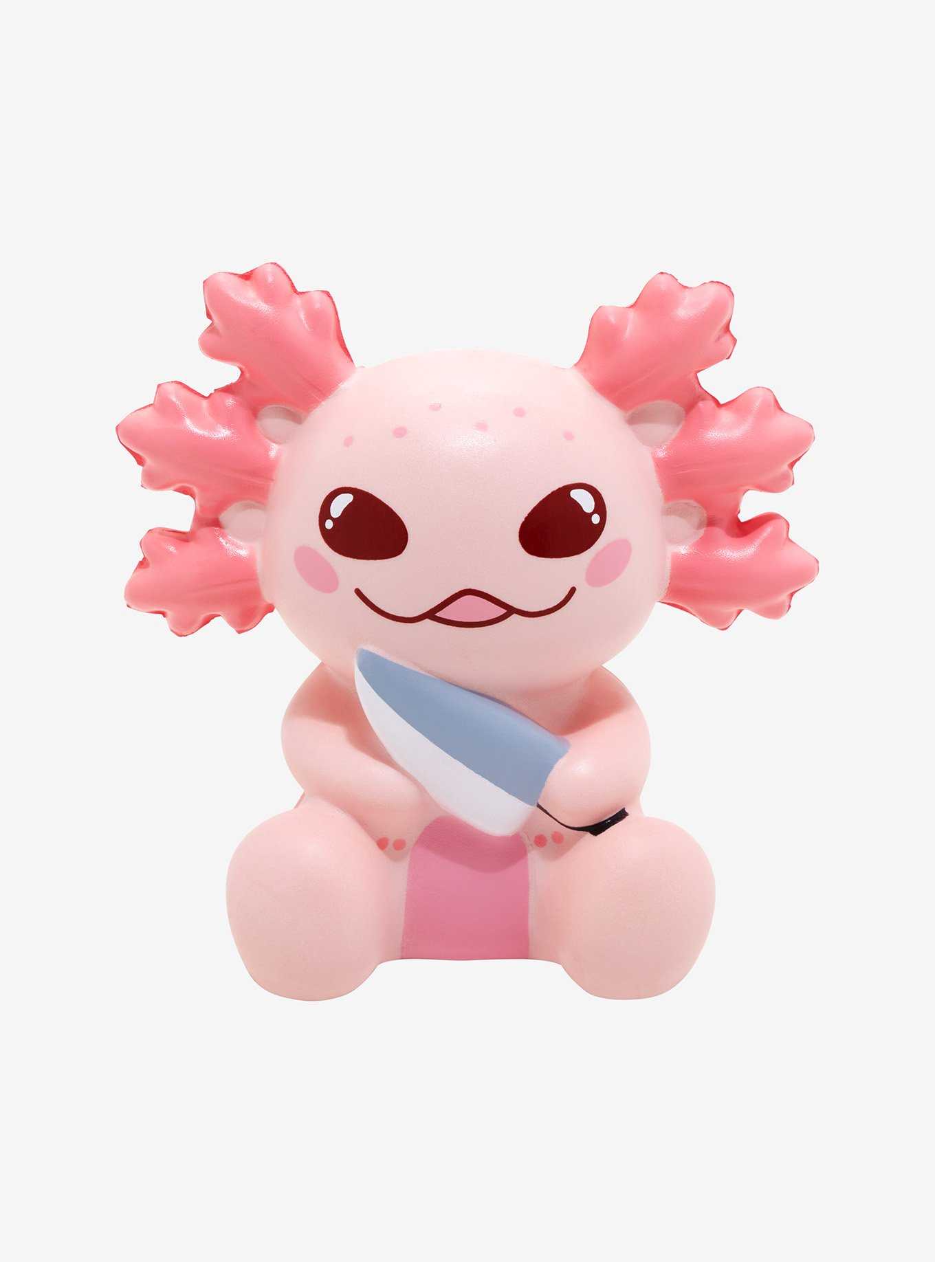 Axolotl With Knife Squishy Toy, , hi-res