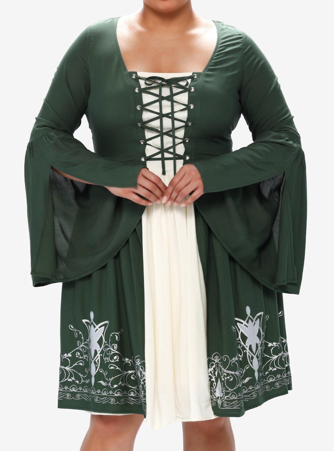 The Lord Of The Rings Elven Dress Plus Size, MULTI, hi-res
