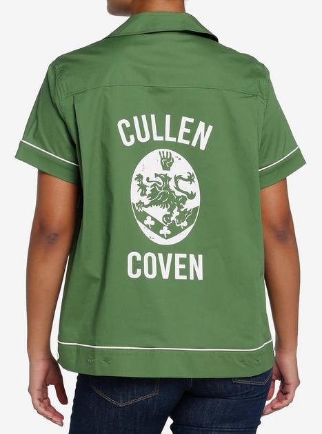 The Twilight Saga Cullen Baseball Woven Button-Up