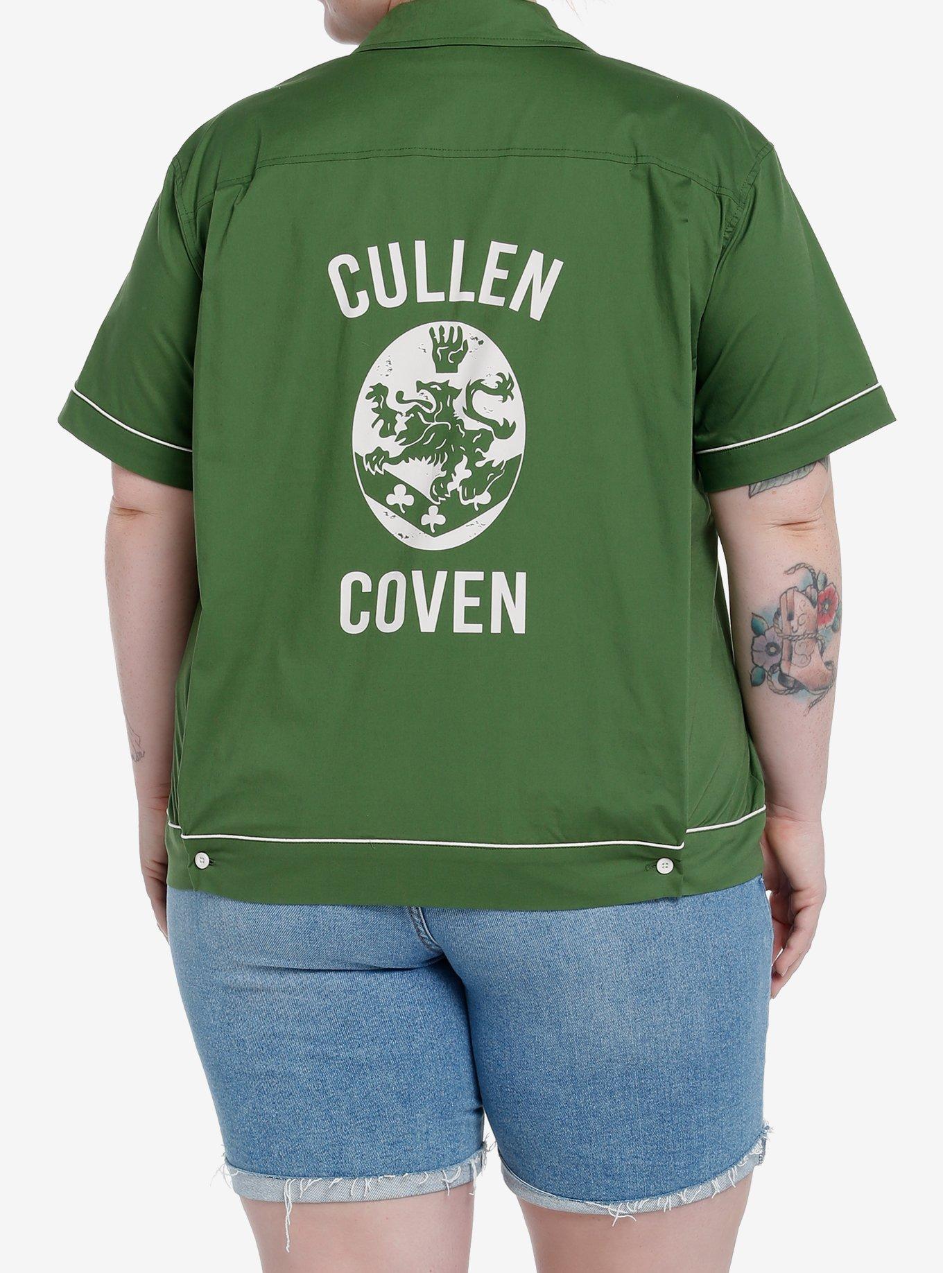 The Twilight Saga Bella Green Girls Woven ButtonUp Plus Size Hot Topic