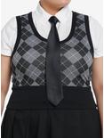 Social Collision Argyle Vest Girls Woven Twofer Plus Size, ARGYLE, hi-res