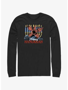 Stranger Things Demogorgon Happy Hanukkah Long-Sleeve T-Shirt, , hi-res