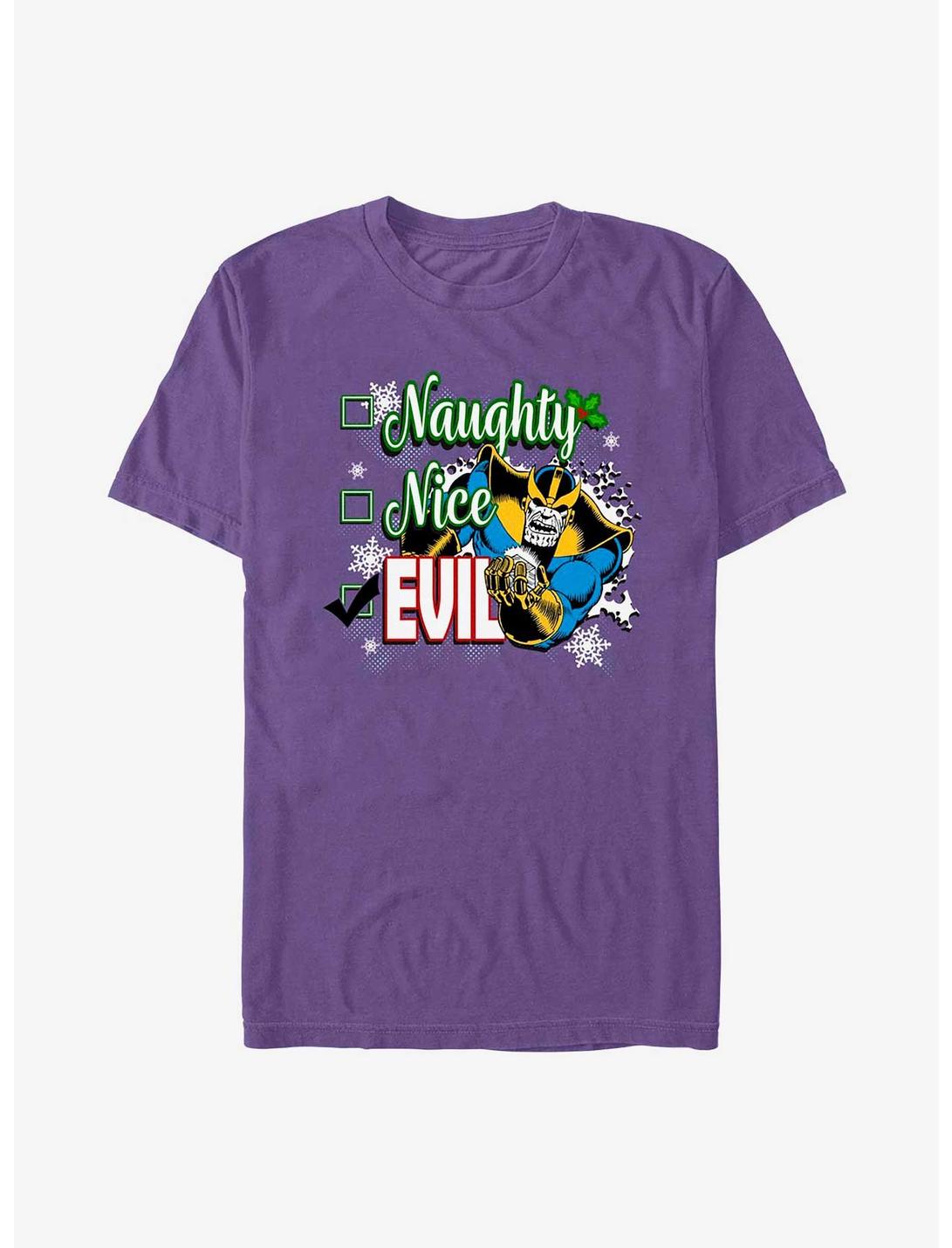 Marvel Thanos Naughty List T-Shirt, PURPLE, hi-res