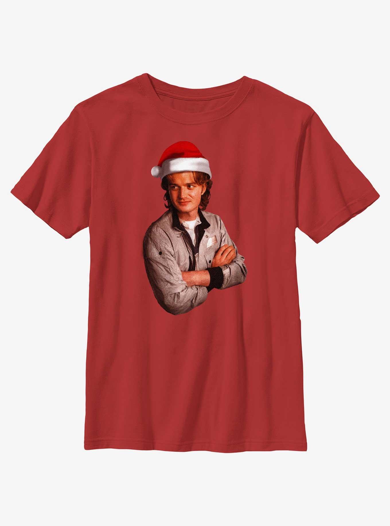 Stranger Things Santa Steve Youth T-Shirt, , hi-res