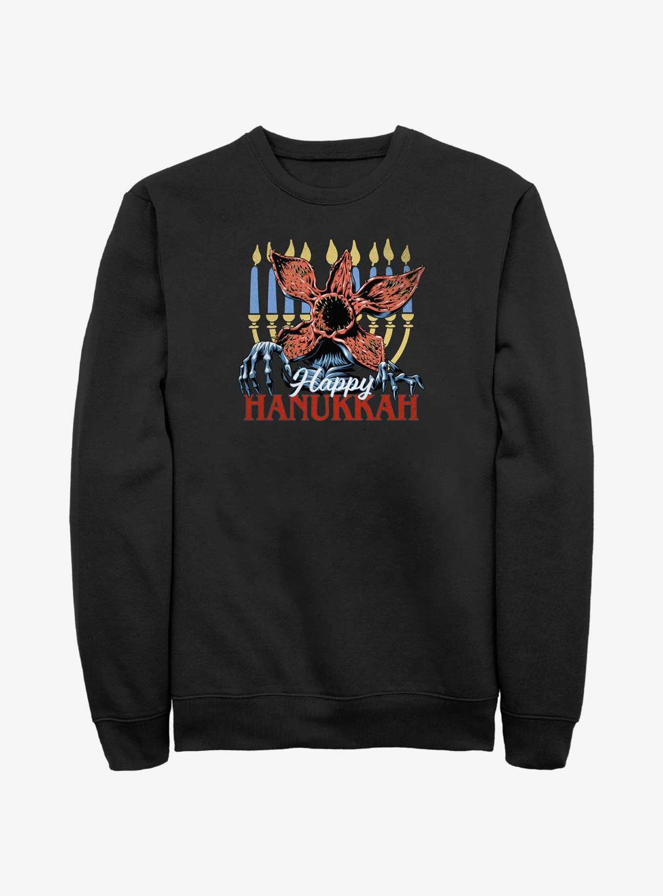 Stranger Things Demogorgon Happy Hanukkah Sweatshirt, , hi-res