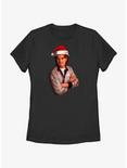 Stranger Things Santa Steve Womens T-Shirt, BLACK, hi-res