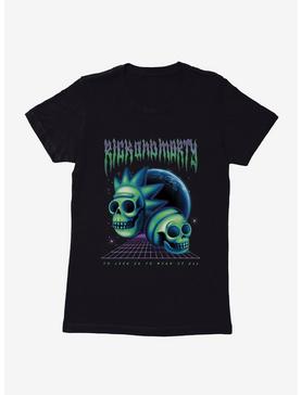 Rick And Morty Death Metal Skull Womens T-Shirt, , hi-res